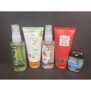 Bath And Body Works Variety Lot-At The Beach, You're The One, Hibiscus, Flannel